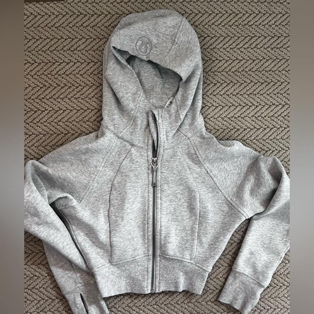 Lululemon Scuba full-zip cropped hoodie